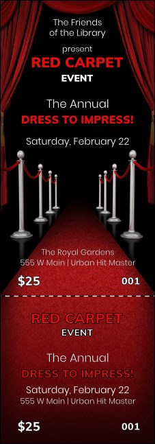 Red Carpet Event Ticket