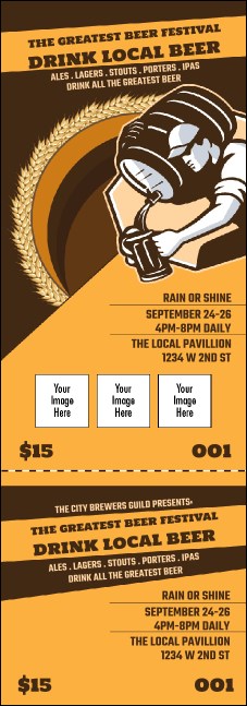 Beer Festival - Artisan Event Ticket Product Front