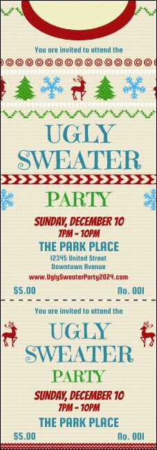 Ugly Sweater Party  Event Ticket Product Front