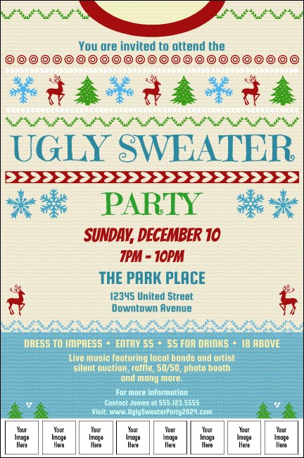 Ugly Sweater Party Image Poster