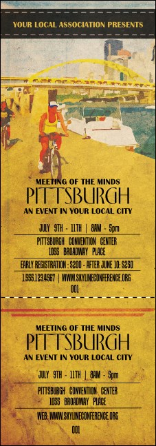 Pittsburgh 2 Event Ticket Product Front