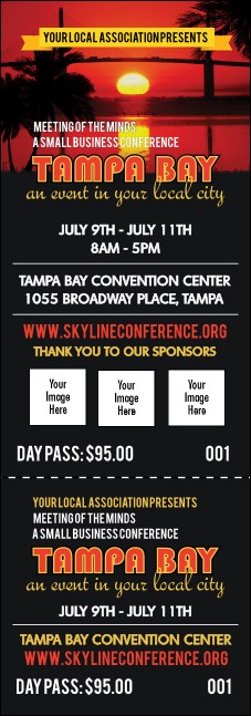 Tampa Bay Sunset Event Ticket Product Front