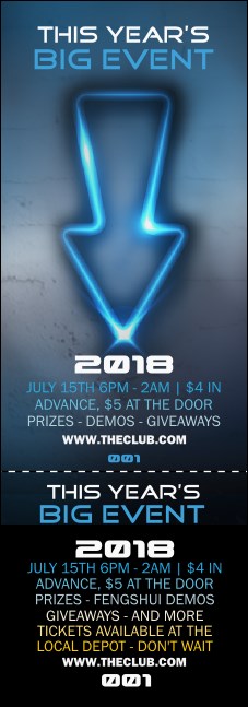 Night Club Neon Event Ticket