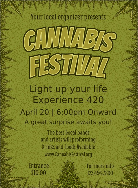 Cannabis Festival Invitation
