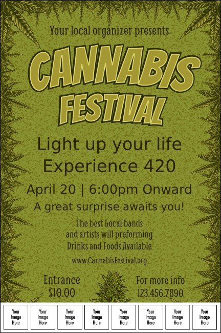 Cannabis Festival Image Poster Product Front