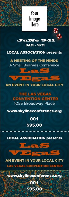 Las Vegas Lucky Event Ticket Product Front