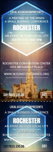 Rochester 2 Event Ticket Product Front