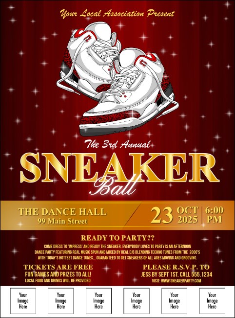 Sneaker Ball Image Flyer Product Front
