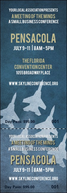 Pensacola Event Ticket Product Front