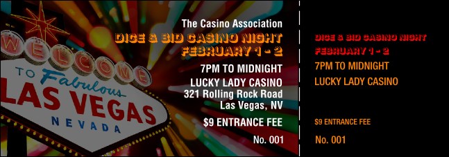 Las Vegas Casino Event Ticket