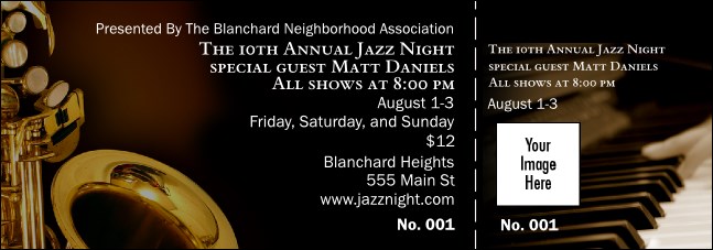 Jazz Event Ticket