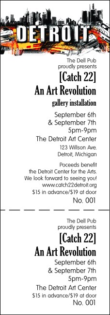 Detroit Event Ticket Product Front