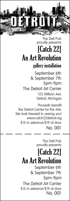 Detroit BW Event Ticket Product Front