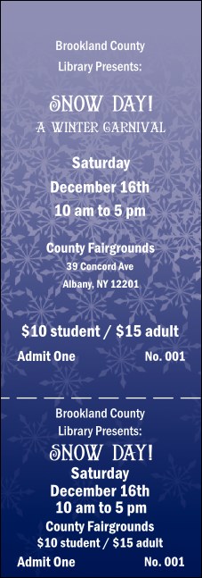 Blizzard General Admission Ticket