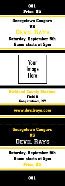Sports Ticket 006 Product Front