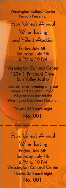 Wine Event Ticket 002