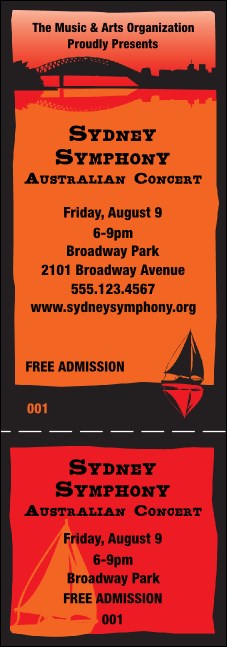 Sydney General Admission Ticket (Orange)