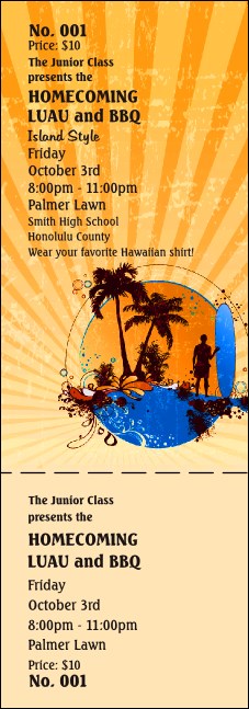 Hawaii Event Ticket Product Front