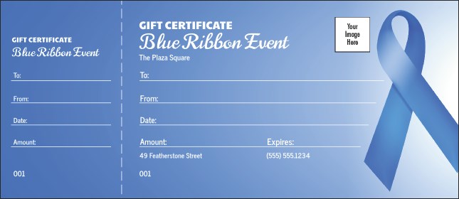 Blue Ribbon Gift Certificate