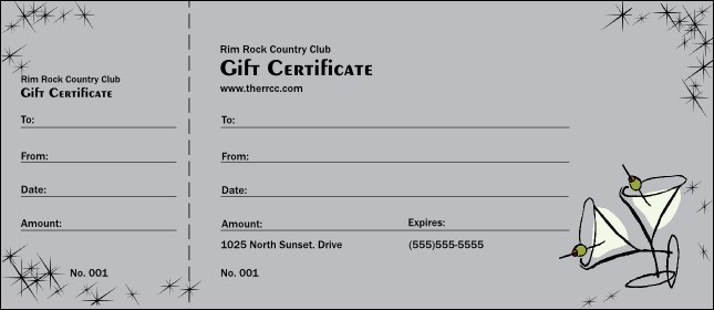 Gala Gift Certificate Product Front