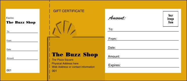 Present Gift Certificate 003 Product Front