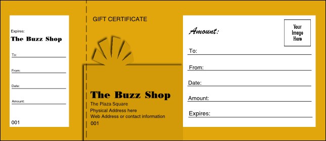 Present Gift Certificate 003