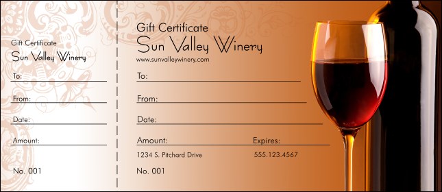 Wine Gift Certificate