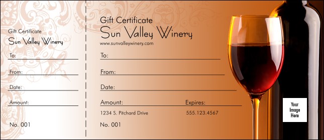 Wine Logo Gift Certificate