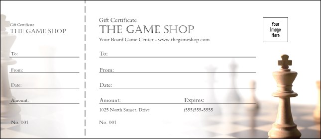 Chess Logo Gift Certificate