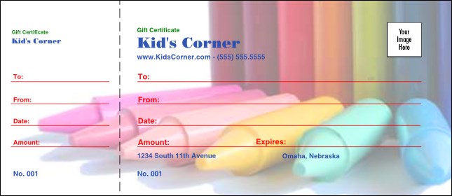 Crayons Logo Gift Certificate