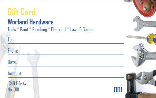 Hardware Gift Card