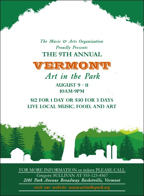 Vermont Invitation Product Front