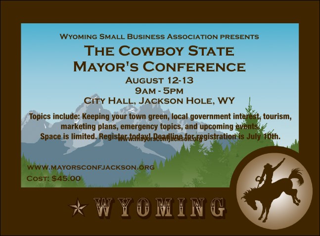 Wyoming Invitation Product Front