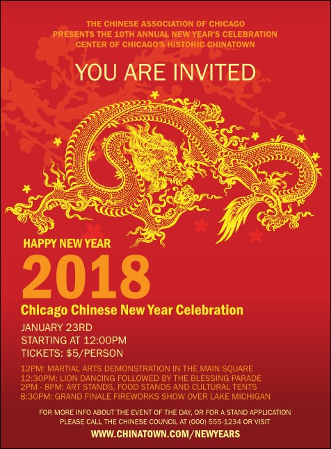 Chinese New Year Invitation