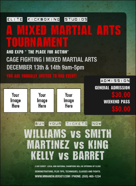Contemporary Mixed Martial Arts Invitation