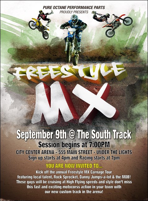 Freestyle MX Invitation Product Front