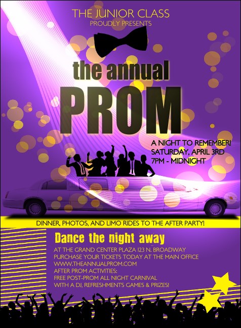 prom party invitations