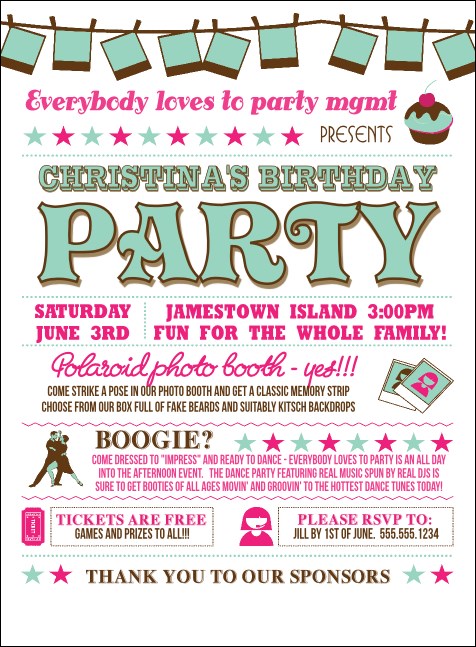 Birthday Whimsical  Invitation Product Front