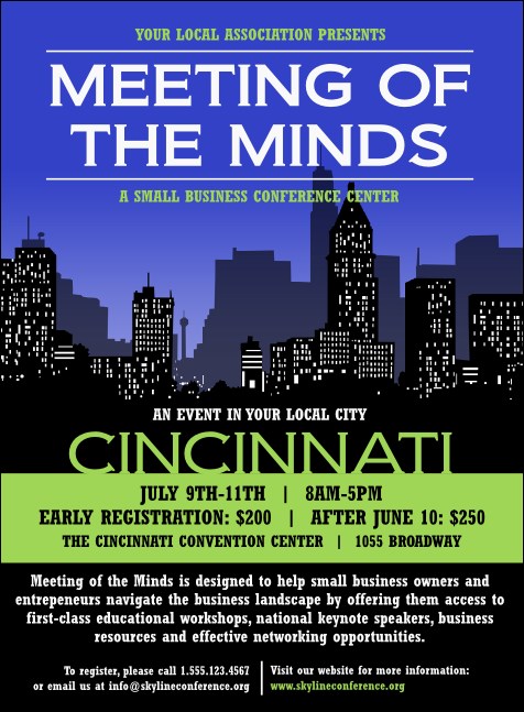 Cincinnati Skyline Invitation