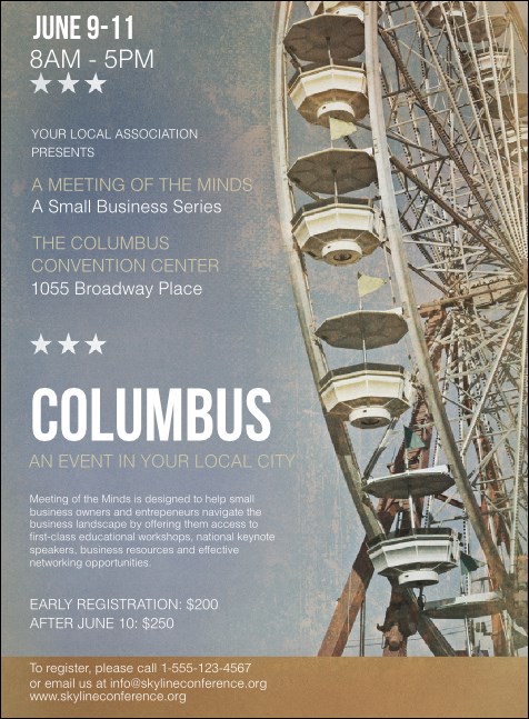 Columbus Invitation Product Front