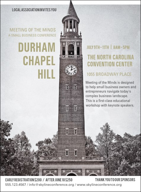 Chapel Hill Invitation Product Front