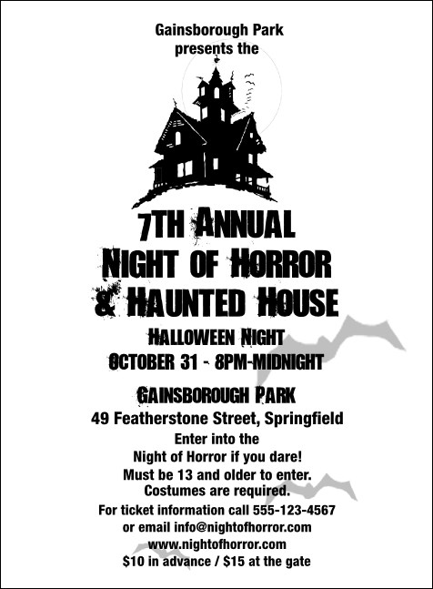 Haunted House Invitation 001 Product Front