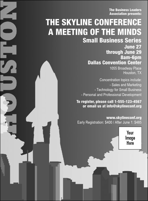 Houston Invitation (Black and white)