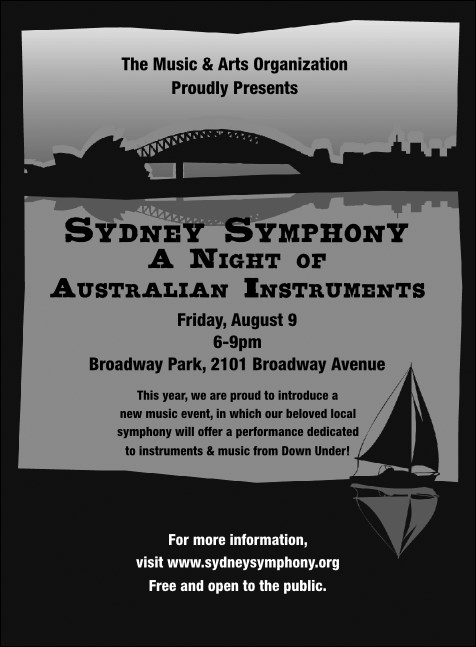 Sydney Invitation (Black & white)