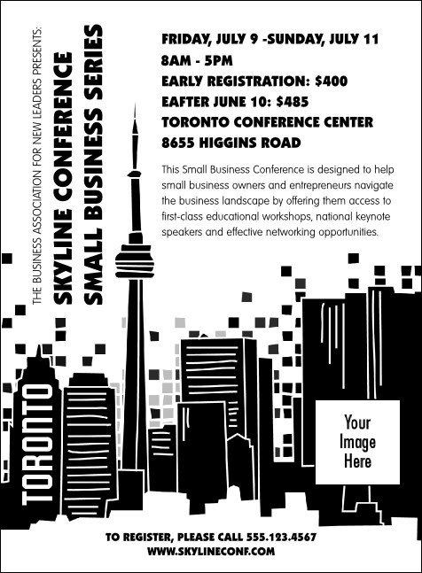 Toronto Invitation (Black & White)