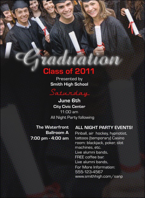 Graduation Diploma Invitation Product Front