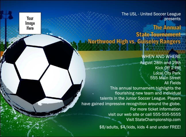 Soccer Invitation Product Front