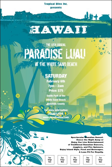 Hawaii Luau Poster