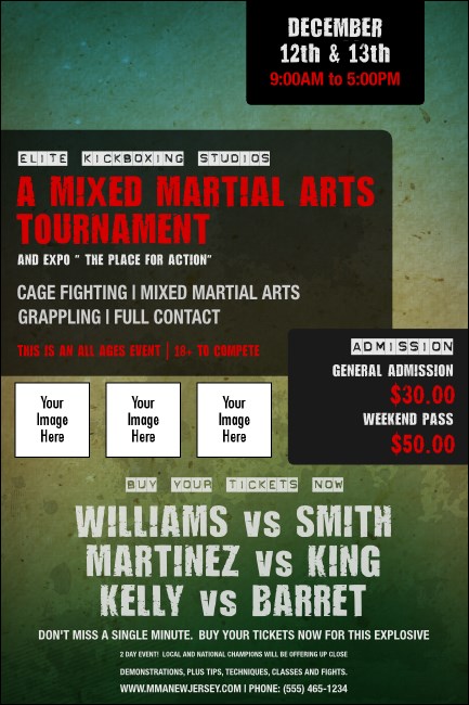 Contemporary Mixed Martial Arts Poster