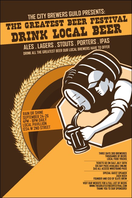 Beer Festival - Artisan Poster Product Front